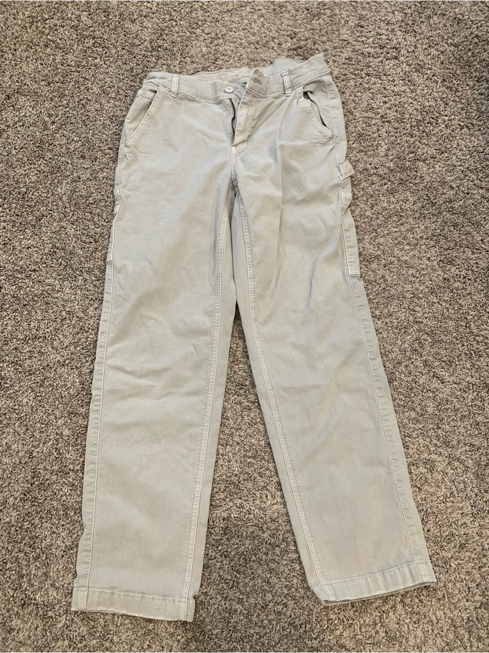 American Eagle Outfitters Light Gray Utility Pants